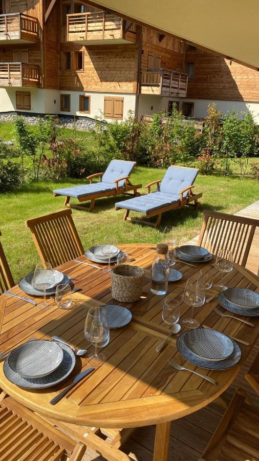 4-Room Apartment With Garden, Gym And Shared Spa Megève Exterior foto